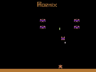Phoenix title screen for Atari 2600